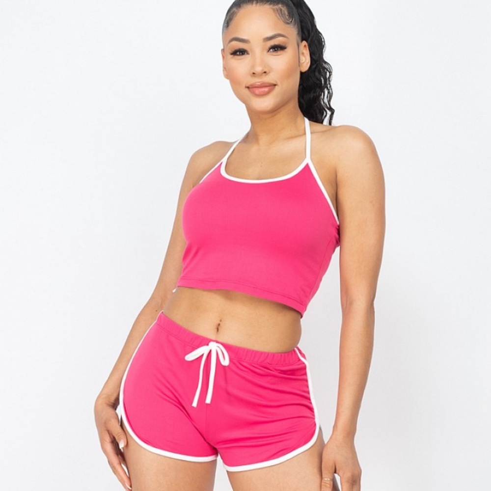 Two Piece Halterneck Set
